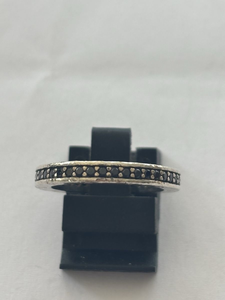 Thomas Sabo Anelli: Thomas Sabo Ring mit schwarzen Steinen Silber925 – Usato da Langnau am Albis venduto da flusspflege 1