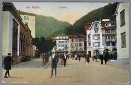1916, BAD RAGAZ, DORFPLATZ, SCHÖN