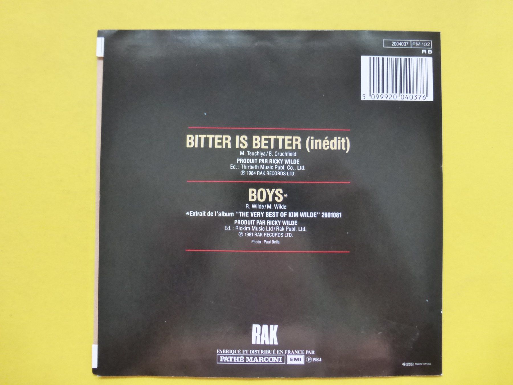 Dischi in vinile: Kim Wilde – Bitter Is Better – Usato da Zürich venduto da Swiss57 1