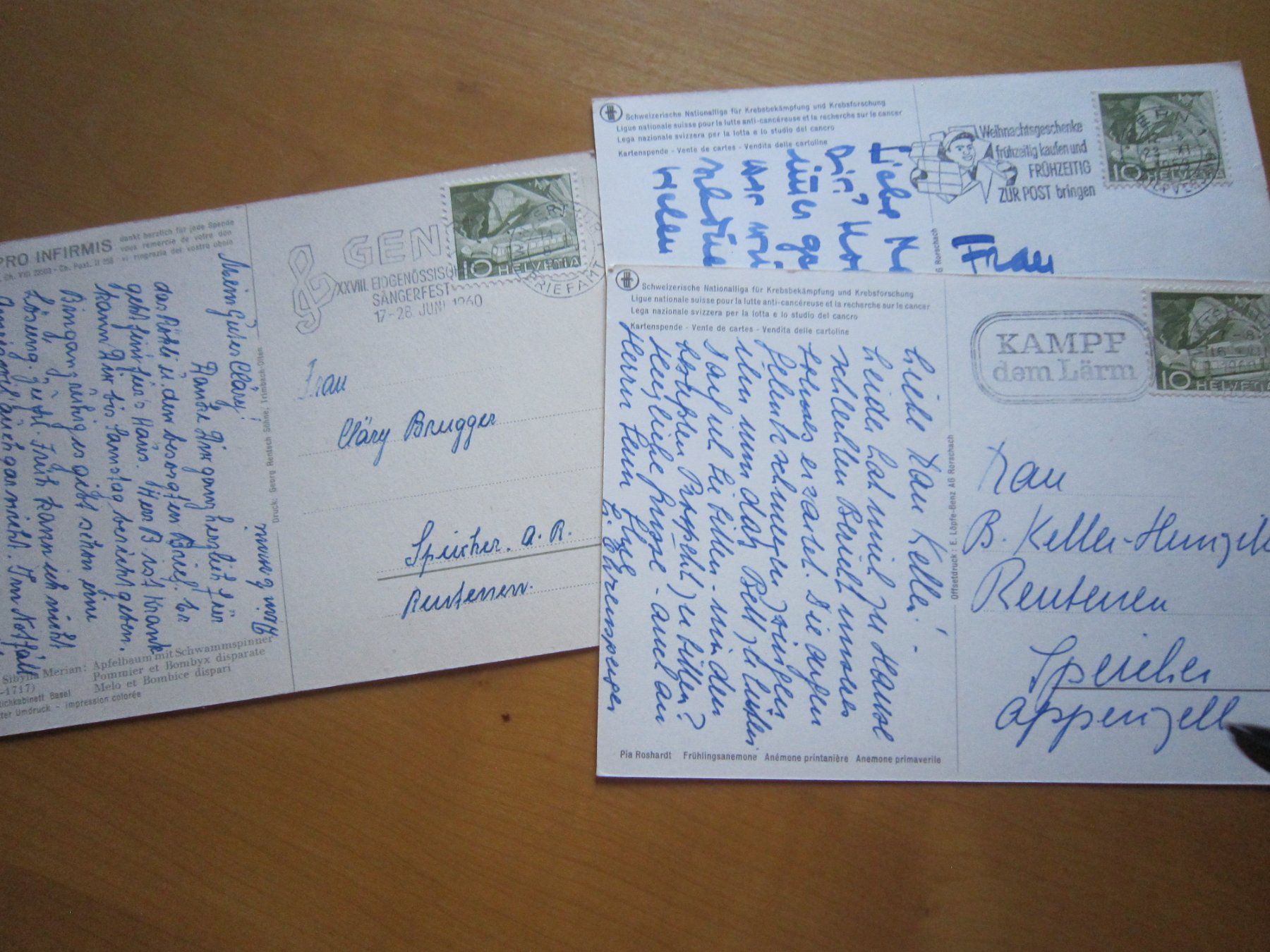 Cartoline postali: No2 Postkarten Blumen um 1959 – Usato da Gordola venduto da Polentaefung 4