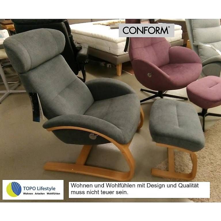 Poltrone: Freischwinger Relaxsessel Conform Flow mit Hocker – Usato da Lichtensteig venduto da pascalporchet