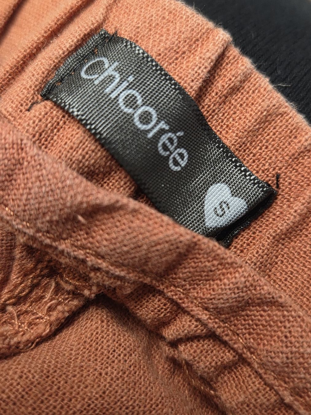Pantaloni: Chicoree Leinenhose, Grösse S, terracotta – Usato da Subingen venduto da DENDLE20 1
