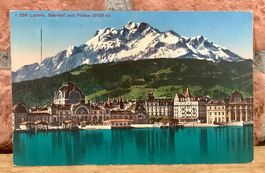 1933 - BAHNHOF & PILATUS Luzern - Vierwaldstättersee