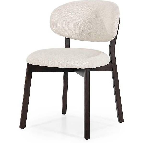 Sedie: Polsterstuhl Moon Stoff beige Eichenholz braun – Usato da Zollikofen venduto da uniqueroom