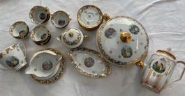 Limoges Vintage Geschirrset aus Porzellan - 27-teilig