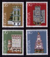 1984_B202-205_Pro Patria_KACHELÖFEN_Näfels_Bulle_Genf ! **