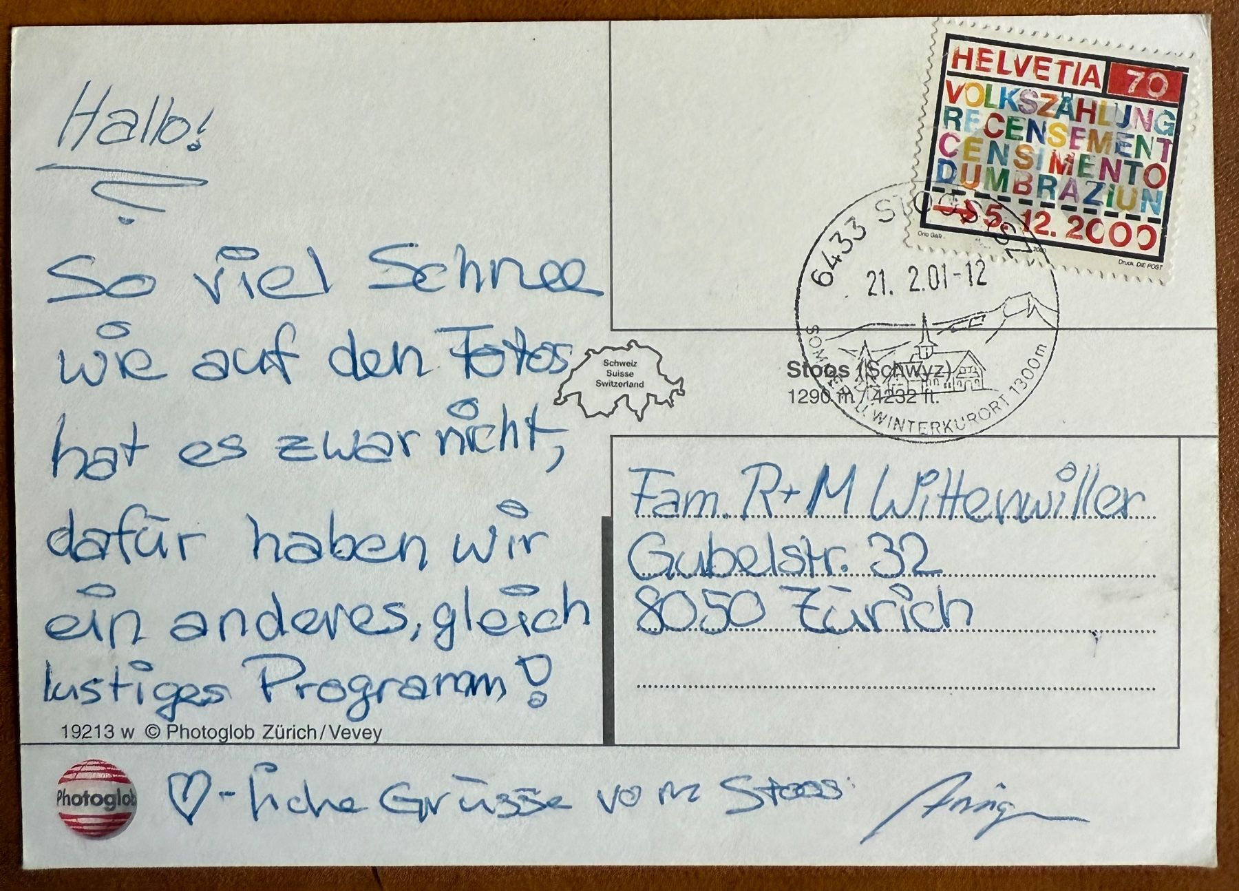 Cartoline postali: Stoos - Skilift – Usato da Lutry venduto da Ediego 1