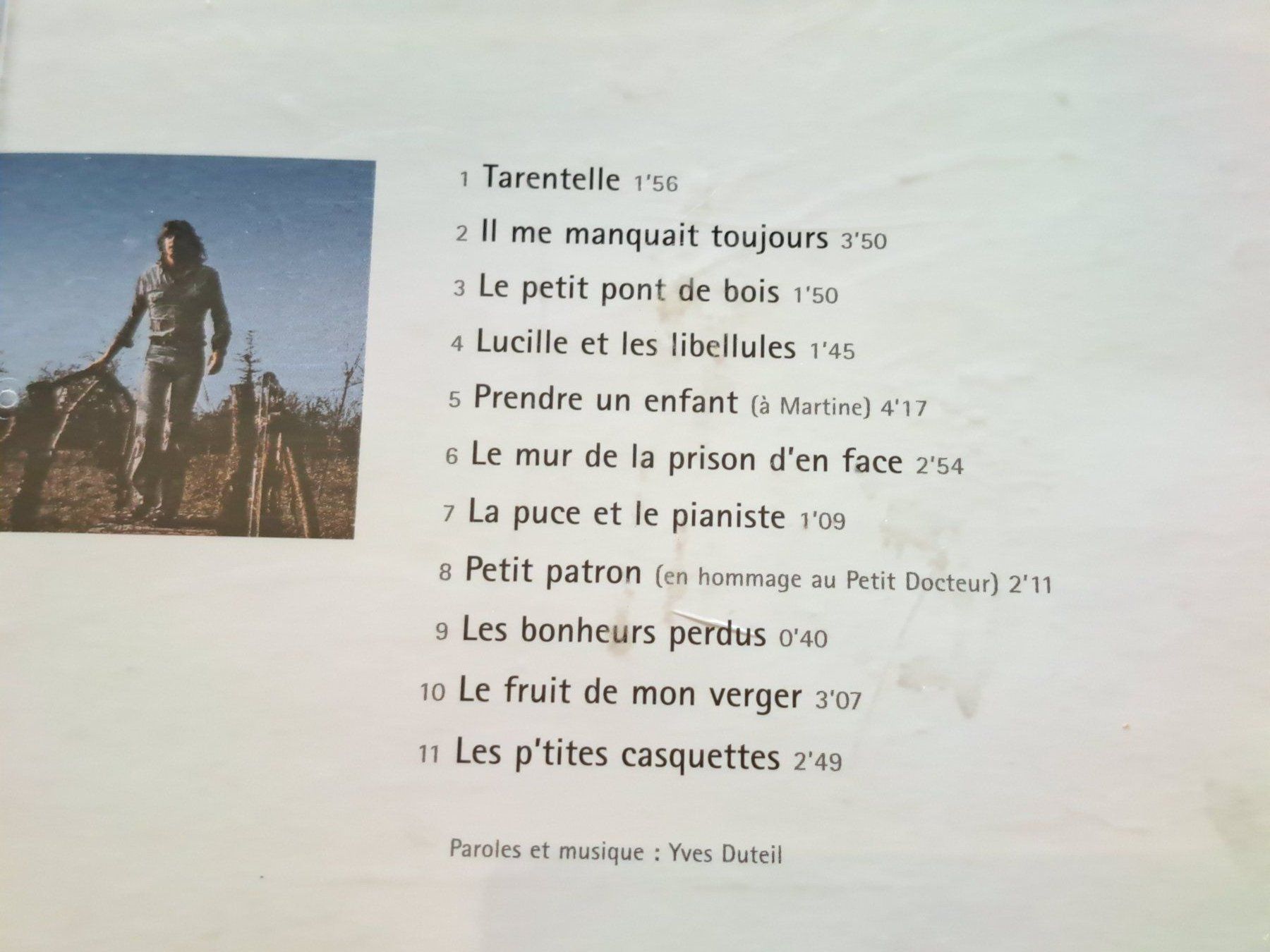 CD: Cd Yves Duteil - La Tarentelle  – Usato da Pully venduto da bro_n52j 2