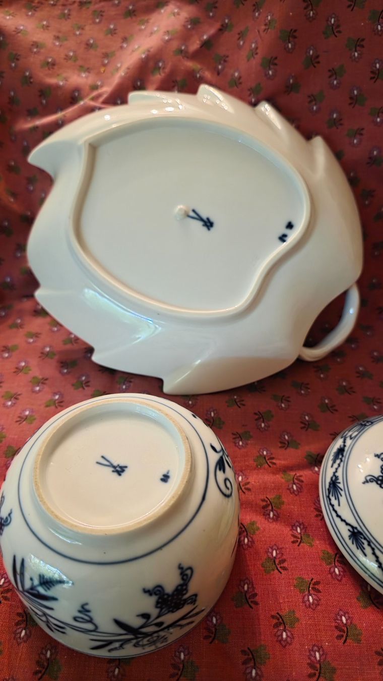 Set di piatti: Meissen Zwiebelmuster Set – Usato da Wittenbach venduto da rose_rosi 3