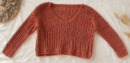 Lang Yarns Wollpullover Muster aus Fabrikladen / Grösse XL