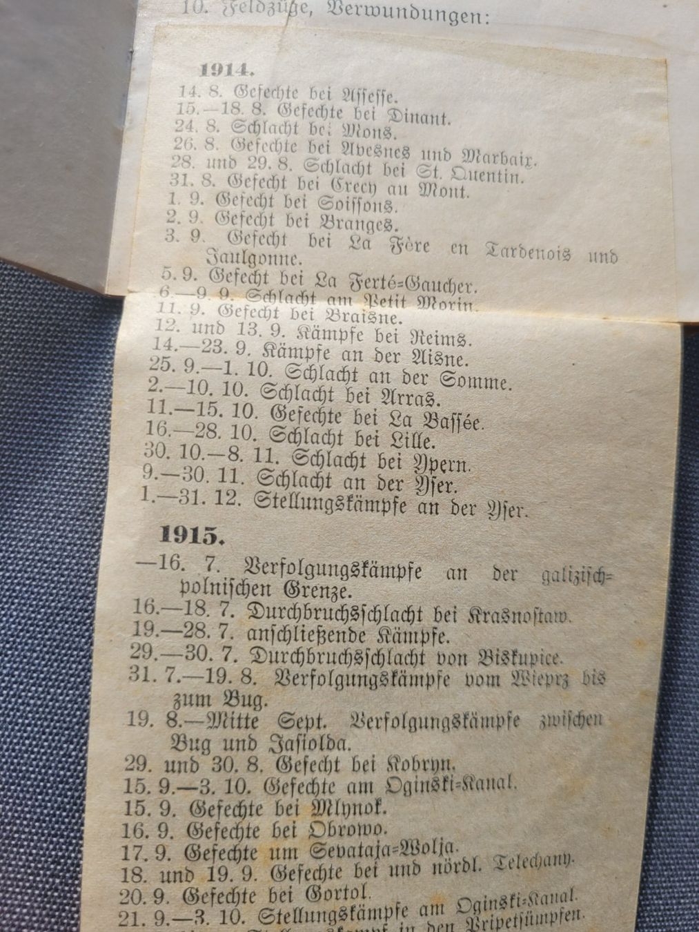 Uniformi: Deutsches Reich -WEHRPASS-EK1/EK2 Eintrag – Usato da Kriens venduto da KTP 4