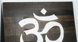 LAST CHANCE! 3er Set XXL Holzschilder Yoga Om Wanddeko