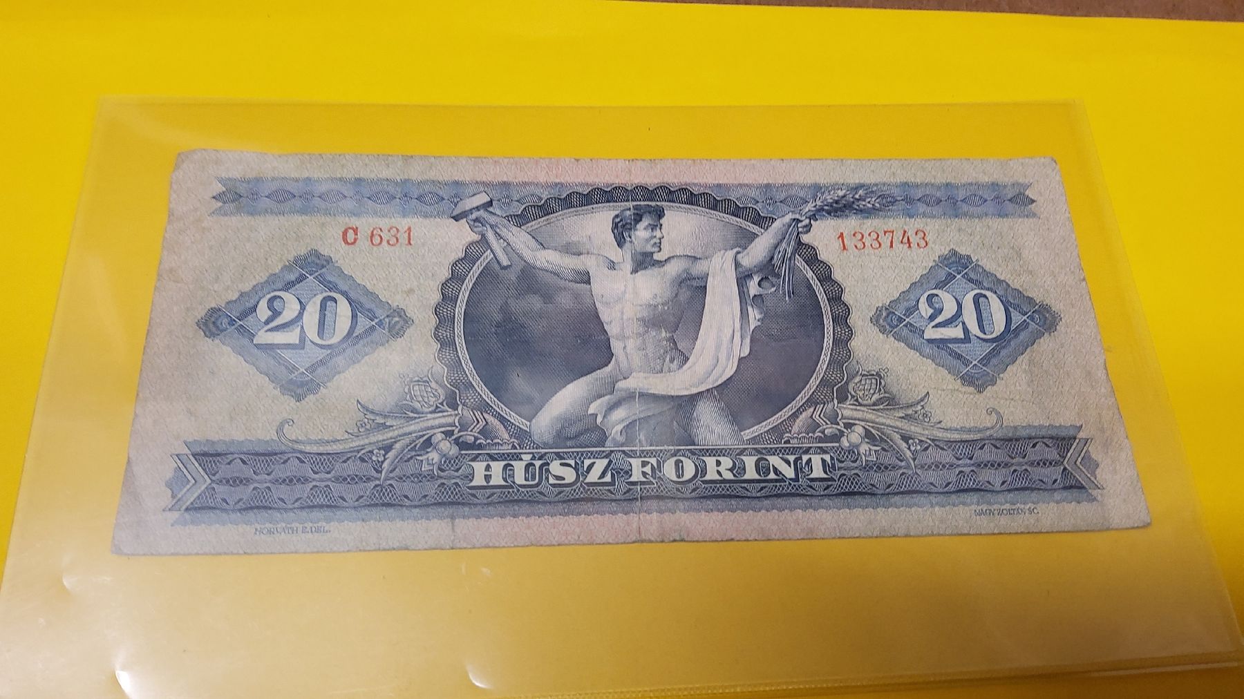 Banconote: Ungarische 20 Forint Banknote 1969 – Usato da Herisau venduto da Nluanalucas 1