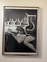 HR Giger Kunstdruck, nummeriert, Museumglas, Top Zustand!