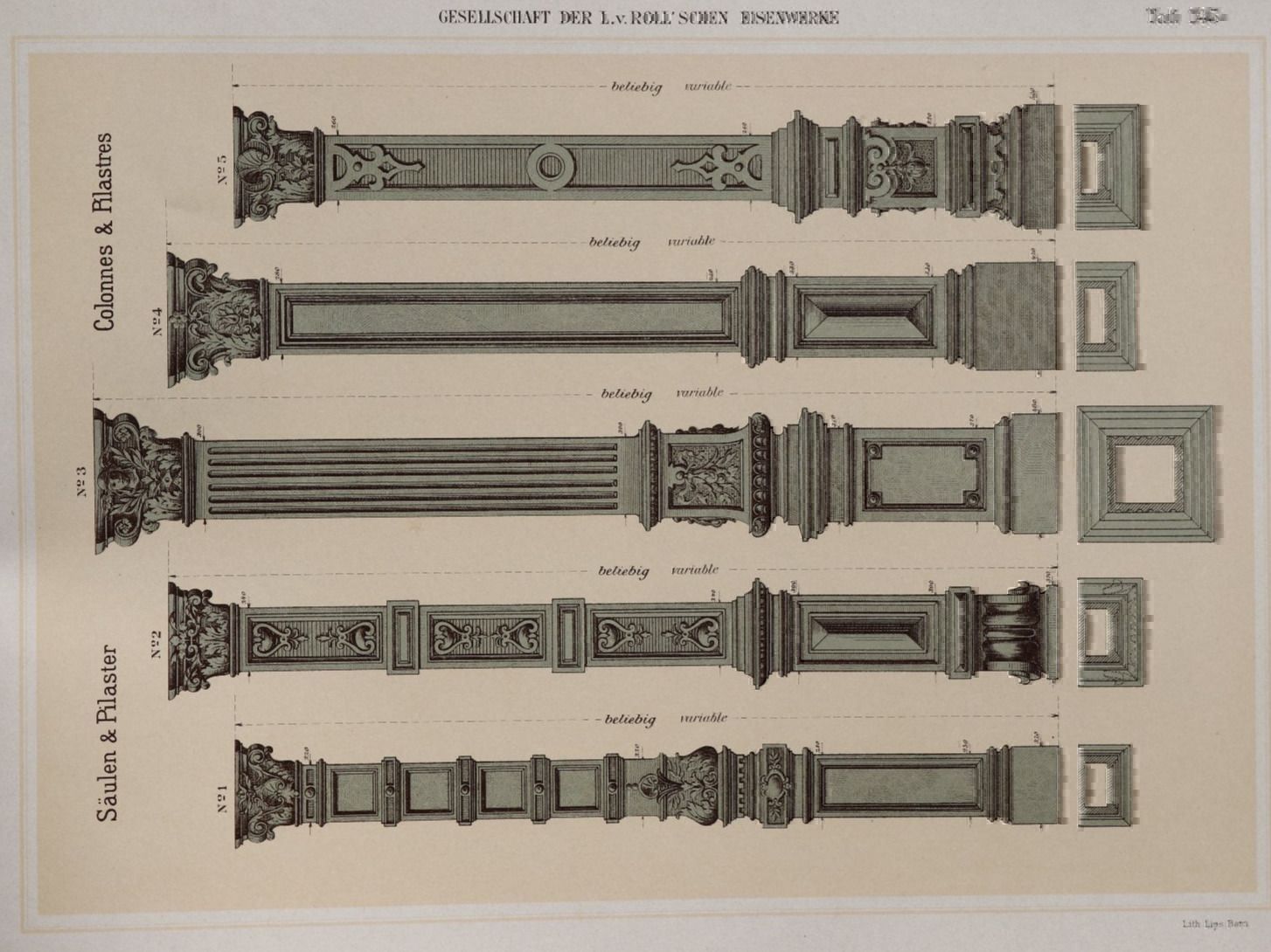 Bücher: ORNAMENT-GESELLSCHAFT VON ROLL,CLUS,1902 – Gebraucht aus Guensberg von Herzaktion 5