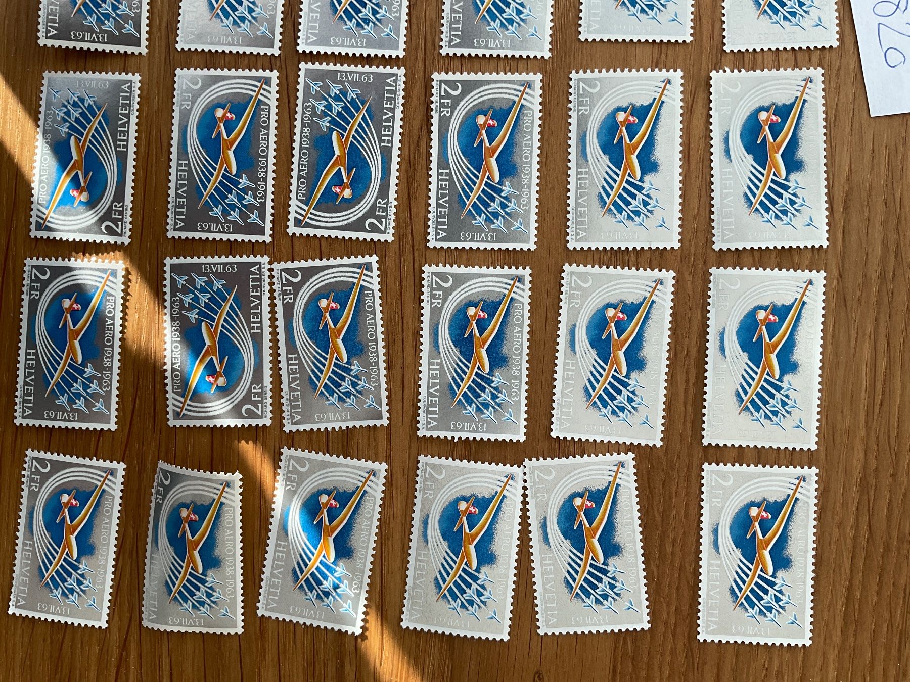 Tutti i francobolli: 72Fr Flugpost Frankaturware postfrisch ungestempelt Schweiz – Nuovo (secondo la descrizione) da Wil SG venduto da Chefsugus 2