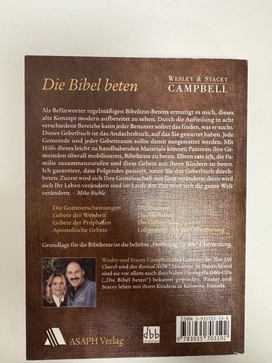 Bücher: Die Bibel beten Asaph 2003 – Gebraucht aus Emmenbrücke von Steipler 1