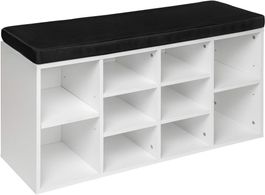Schuhschrank mit Sitzbank Stauraum für 10 Paar Schuhe LYRIC