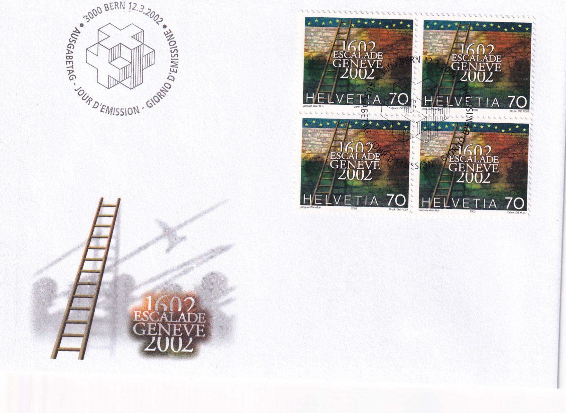 Tutti i francobolli: Lot 5 Briefe FDC 4er Block  2002 – Usato da Rossa venduto da becky05 2
