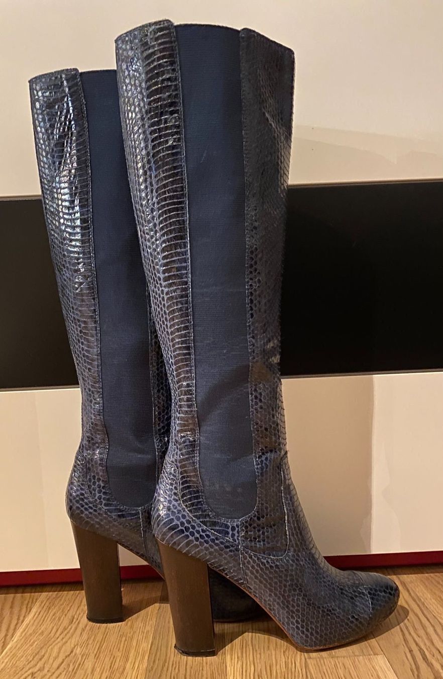 Juicy Couture Scarpe da donna: Juicy Couture Stiefel, blau. Gr. 37 – Usato da Bergdietikon venduto da pinkerton13 3