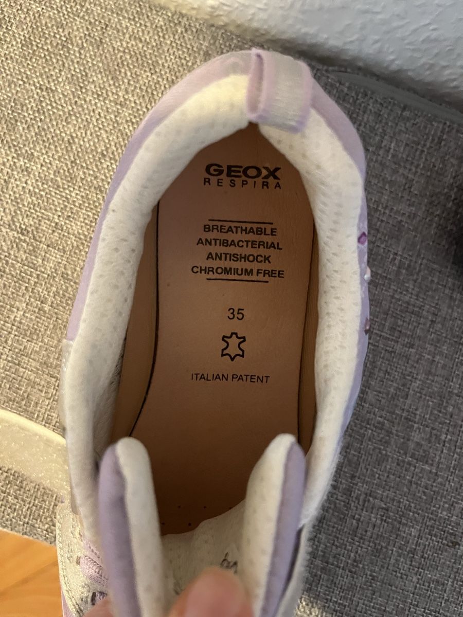 Geox Scarpe per ragazze: New Geox 35 Elsa lilac trainers – Nuovo (secondo la descrizione) da Genève venduto da dmt_y25y 3