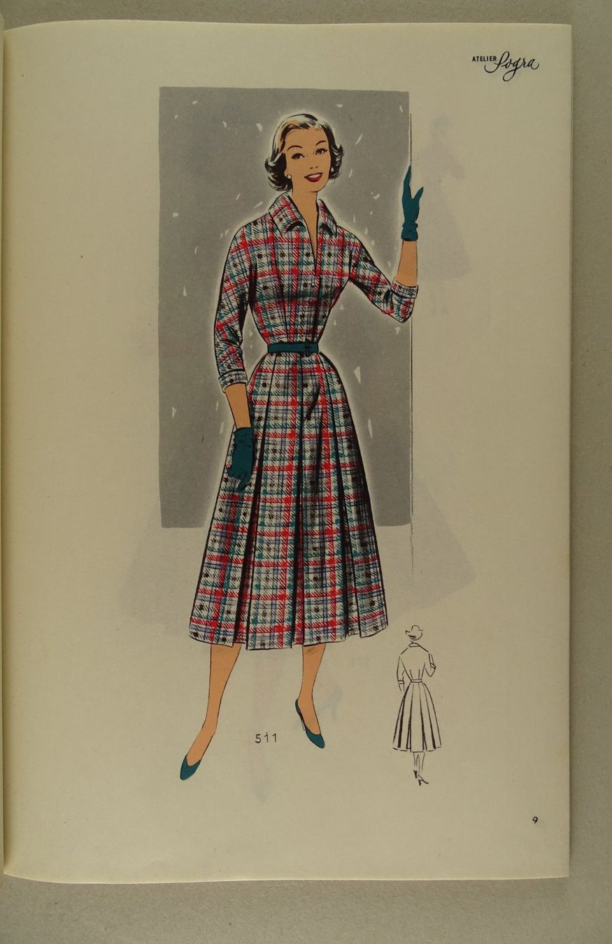 Libri: MODE, MODEZEITSCHRIFT LA MODE ACTUELLE HIVER 1957 – Usato da Grüningen venduto da Kartensammler 3