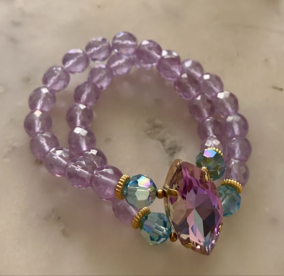 Bracciali & Braccialetti: Bracelets doubles en cristaux – Nuovo e nell'imballaggio originale da ANIèRES venduto da feuillette 2