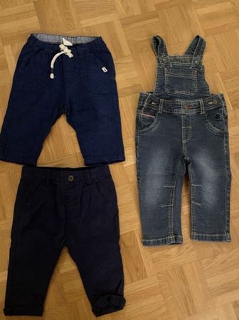 Kinder Hosen + Latzhose Grösse 74