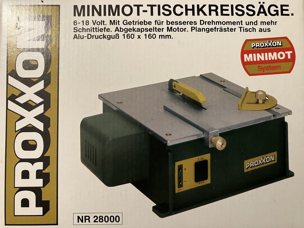 Proxxon Minimot Tischkreissäge Mod.28000, inkl. Trafo | Kaufen auf Ricardo