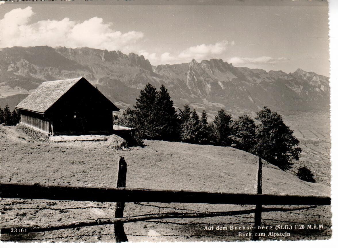 Cartoline postali: auf dem Buchserberg  SG – Usato da Wolhusen venduto da Curver9