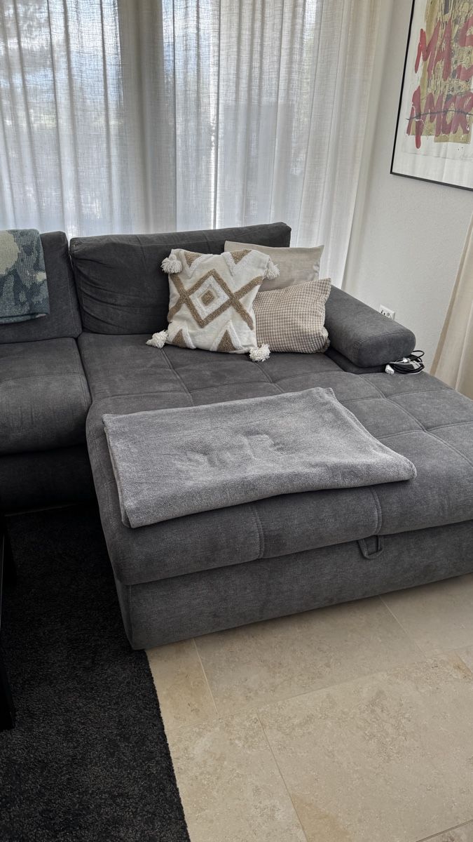 Divani: Carryhome ECKSOFA in Flachgewebe Grau 173/294 cm – Usato da Eschen venduto da 14Jessica14 4