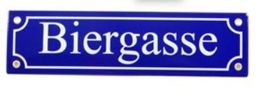 Emailschild - Biergasse