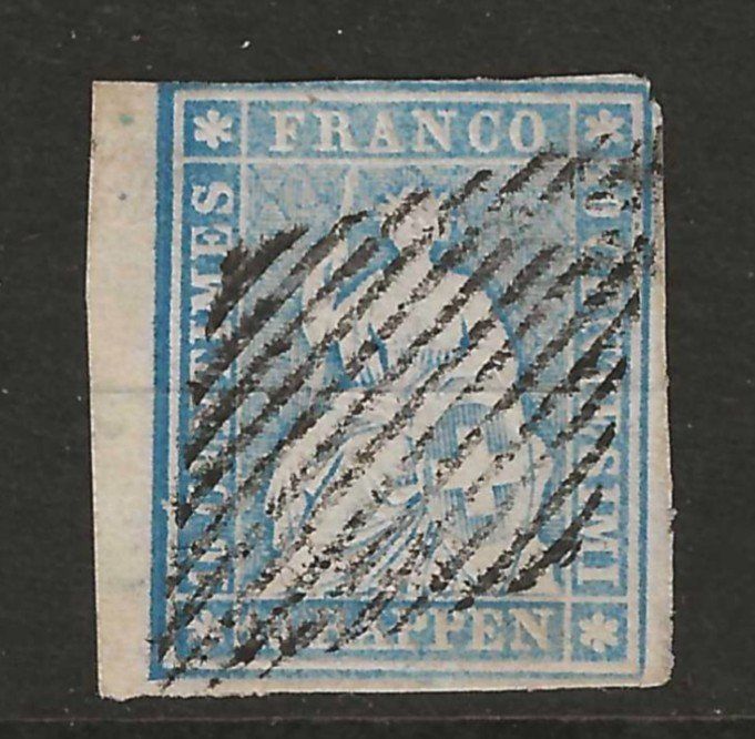 Alle Briefmarken: Strubel Nr. 22A - Stabstempel Malters – Gebraucht aus Gümligen von Geniusbuy