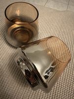 Edle Windlichter / Teelichthalter, Glas, 2 Stk., neuwertig