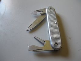 Wenger Delemont Switzerland 1976 Militärmesser Alu Gebraucht