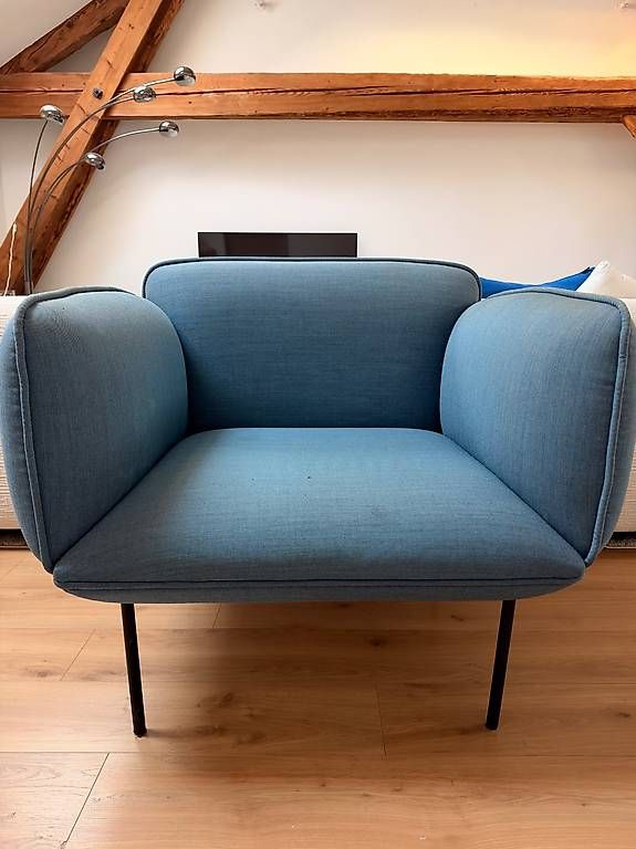 Sessel: Fauteuil design Woud Nakki  bleu – Gebraucht aus Hermance von kac_5782 1