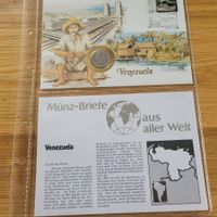 Münzbrief Lettre Monnaie Venezuela 1985