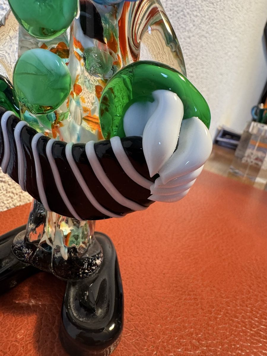 Murano Statuette: Murano Figur Clown gross – Usato da siebnen venduto da minte 2