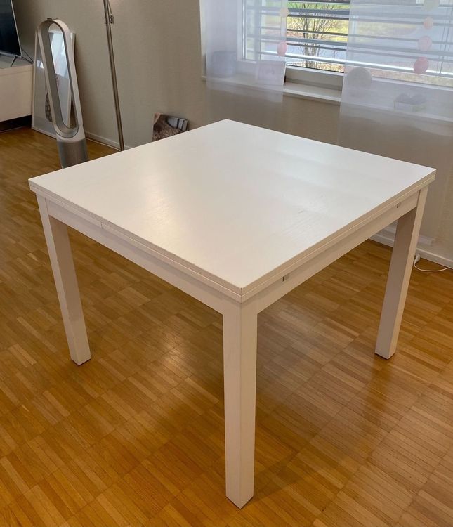 Ikea Esstisch 90x90 cm zum Ausziehen (Gebraucht) in Rapperswil SG für CHF 10 – nur Abholung auf Ricardo kaufen