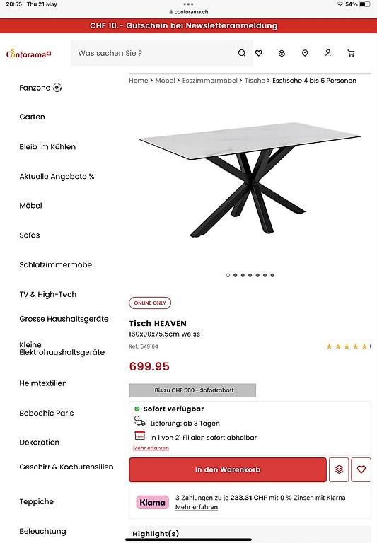 Tavoli: Esstisch 160 – Usato da Neuendorf venduto da Lascart 2