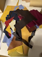 Lederresten/ leather scraps big pieces 
