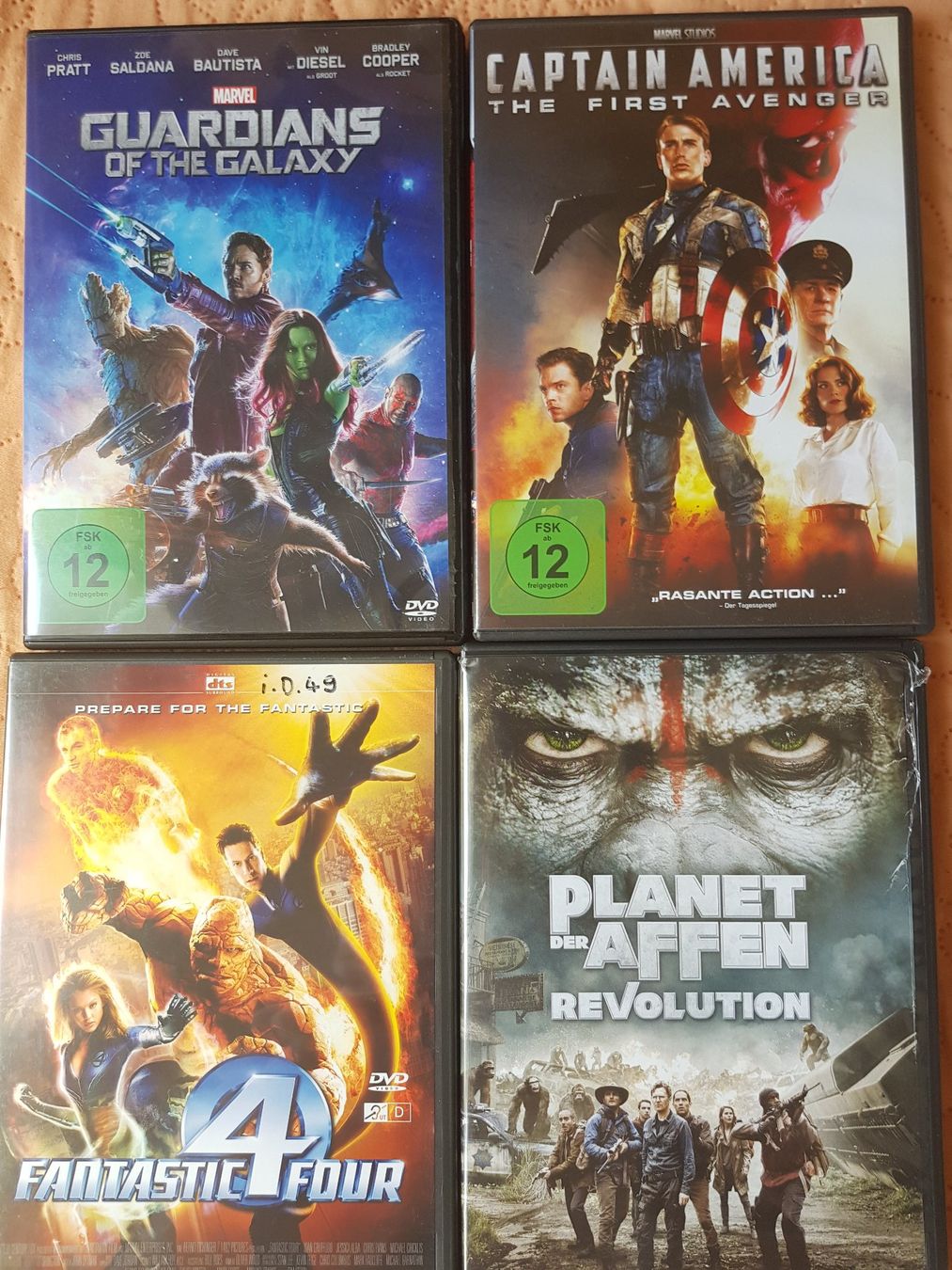 Alle DVDs: 4er DVD MARVEL-Pack 01: Diverse – Gebraucht aus thun von lucky_manxy