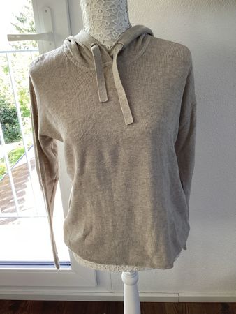 Kapuzenpullover Nile Bio-Baumwolle beige Grösse XS