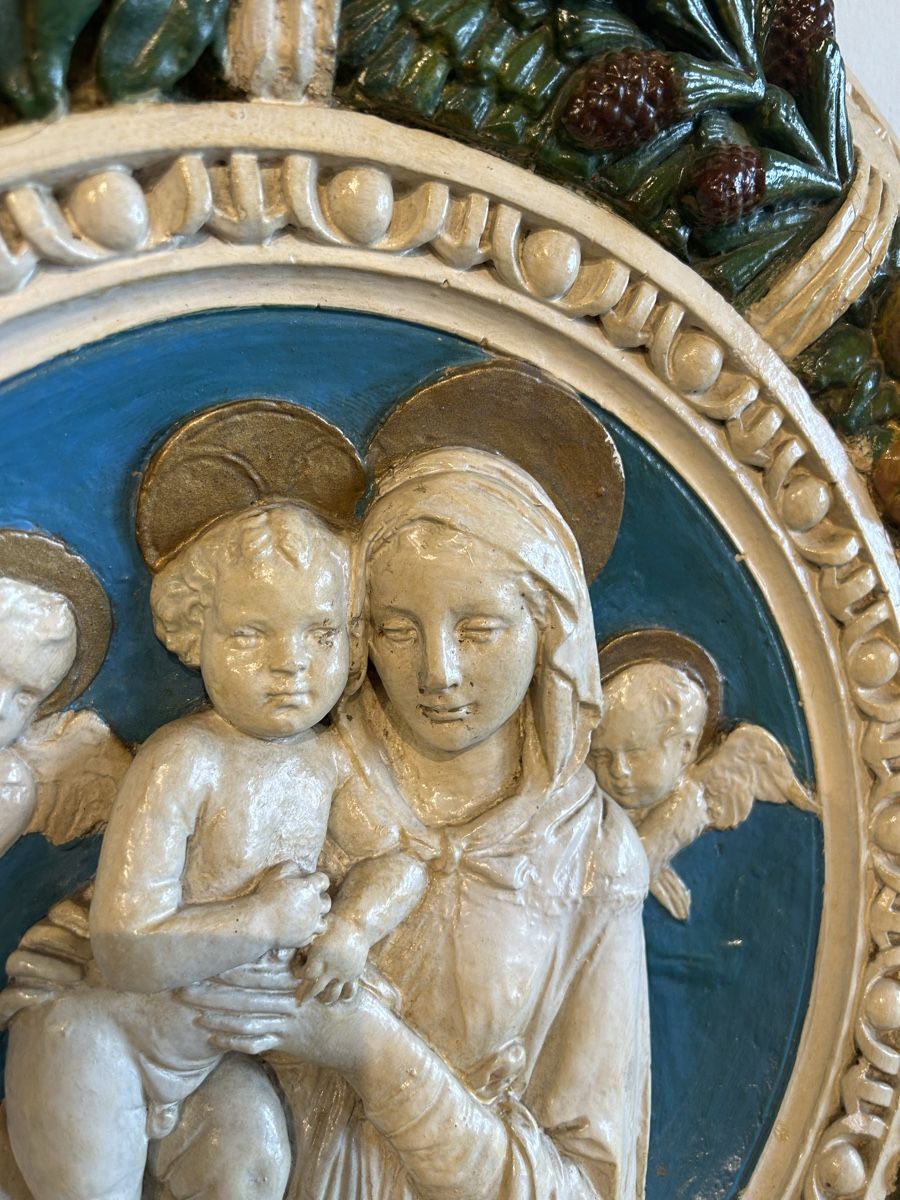 Skulpturen & Statuen: Haussegen Tondo Madonna – Gebraucht aus Riedholz von Frettchen63 1