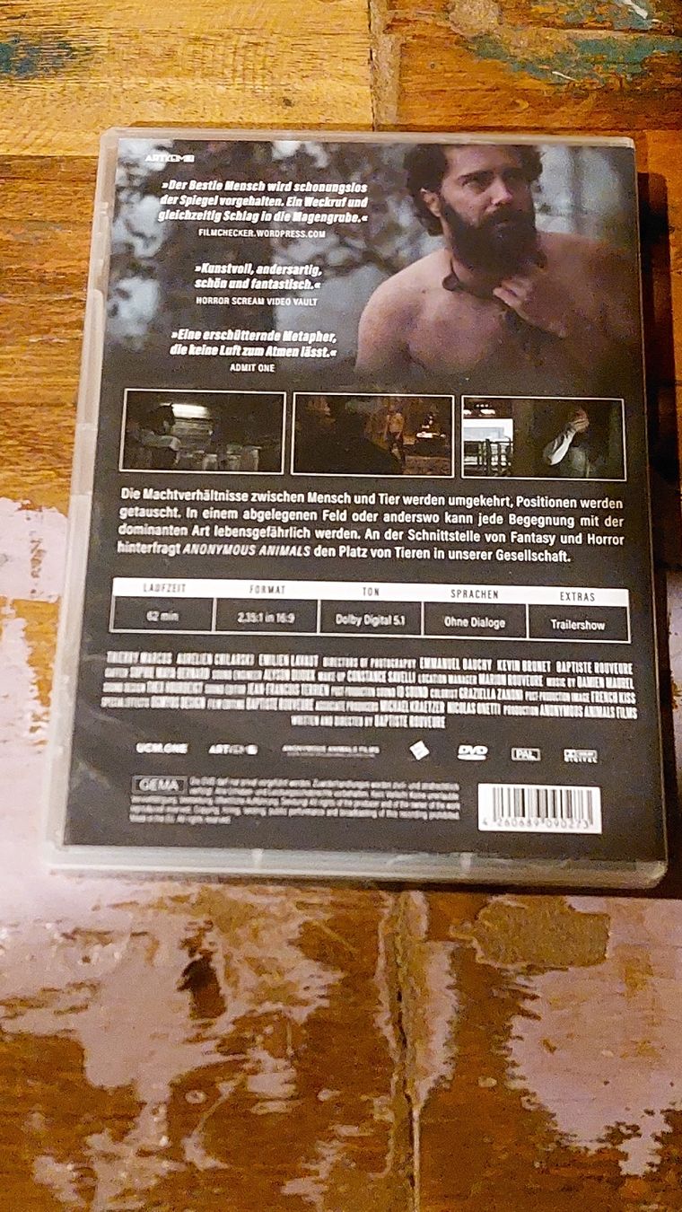 Tutti i DVDs: anonymous animals, DVD Arthouse – Usato da Winterthur venduto da Belzarek 1