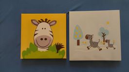 2 Bilder mit Motiv Zebra
