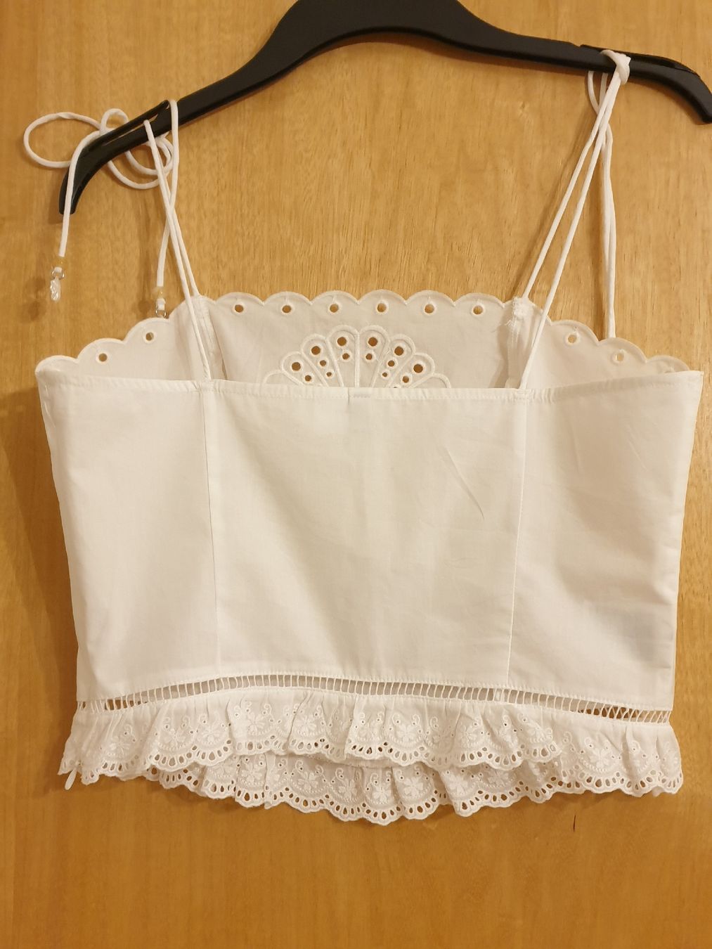 H&M Chemisiers: Top neuf blanc brodé, S, coton  – Neuf avec emballage d'origine à Neuchâtel par Verenas12 1