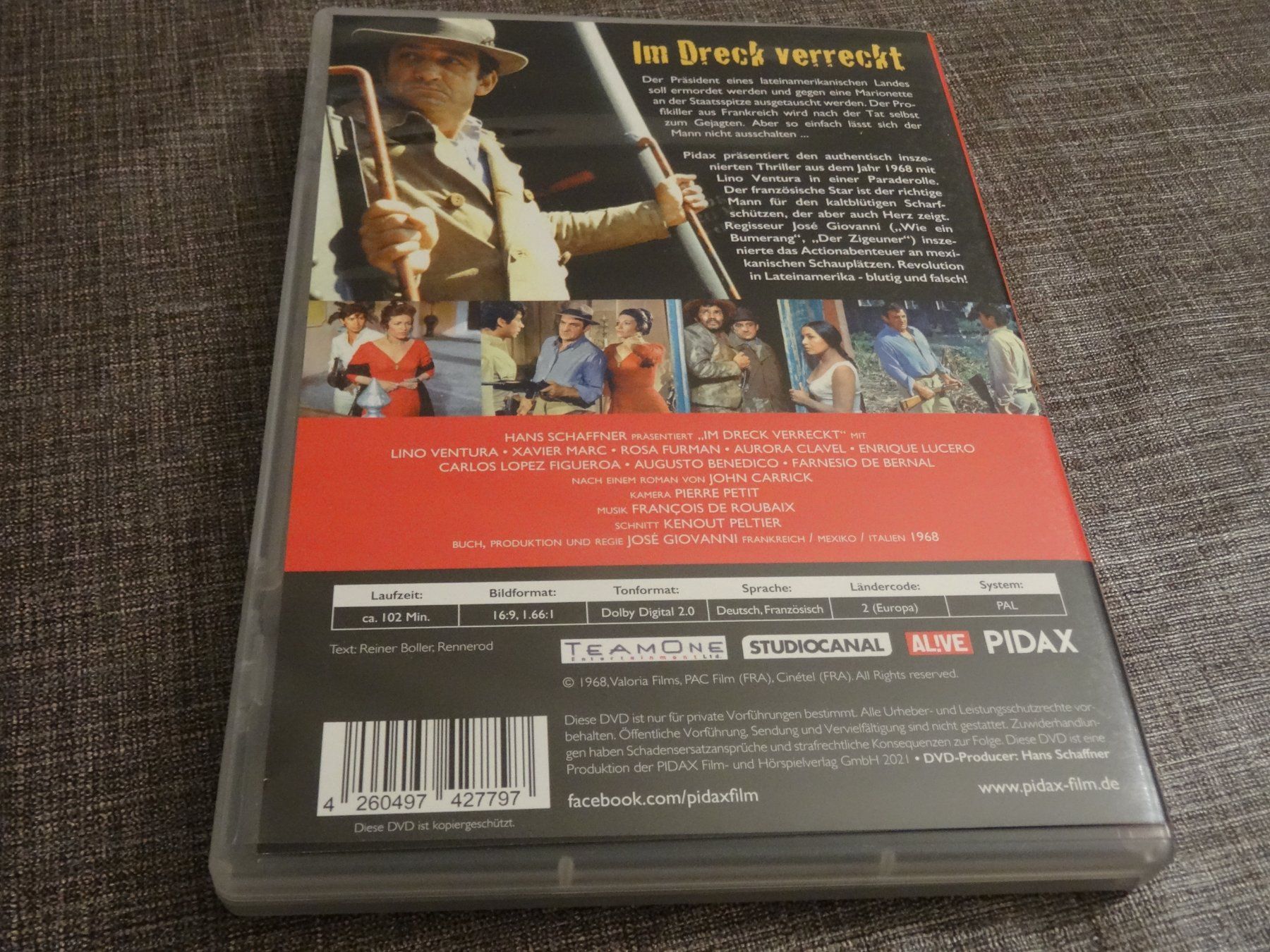 Tutti i DVDs: DVD Im Dreck verreckt Lino Ventura – Usato da Olten venduto da Disc-Verkauf 2