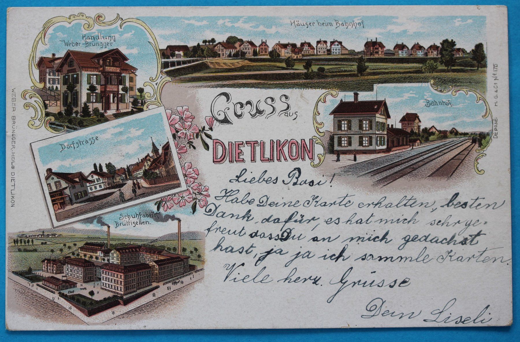 Ansichtskarten: DIETLIKON LITHO AK – Gebraucht aus Lotzwil von pirolh