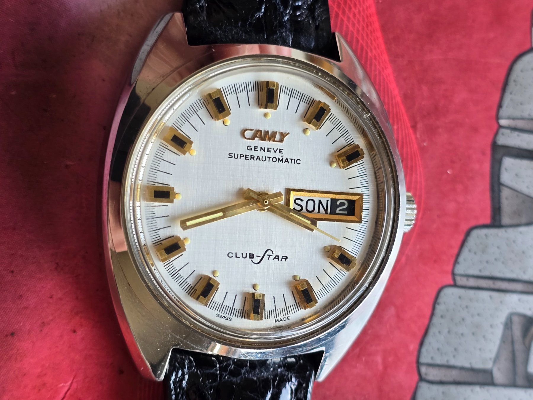 Uhren: 397 Camy Superautomatic Club-Star day date wunderschoen – Gebraucht aus Muri AG von Corredor 2